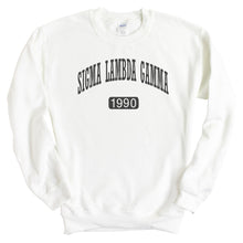 Load image into Gallery viewer, Sigma Lambda Gamma Athletic Crewneck Sweatshirt - Kite and Crest
