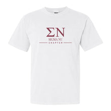 Load image into Gallery viewer, Sigma Nu Comfort Colors T-Shirt - Sigma Nu Basic Lined Shirt - Kite and Crest
