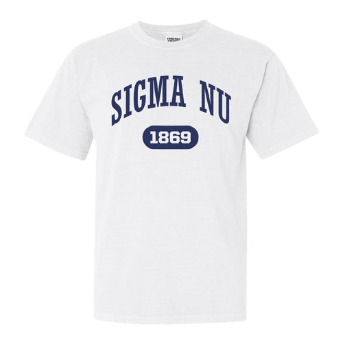 Sigma Nu Comfort Colors T-Shirt - Sigma Nu Fraternal Arch Shirt - Kite and Crest
