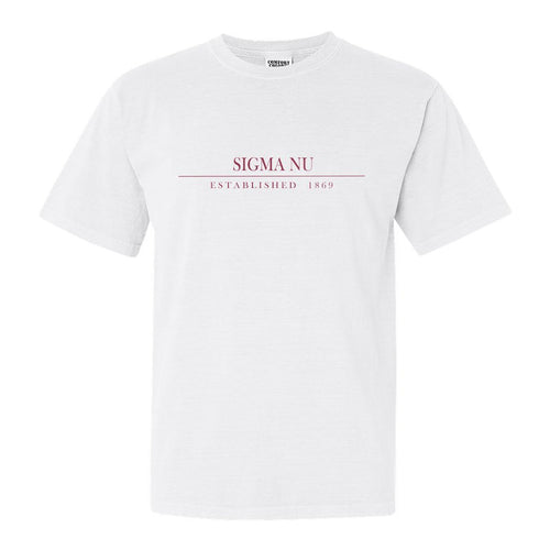 Sigma Nu Comfort Colors T-Shirt - Sigma Nu Old Fashioned Vintage Shirt - Kite and Crest