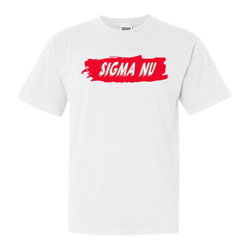 Sigma Nu Comfort Colors T-Shirt - Sigma Nu Red Slash Shirt - Kite and Crest