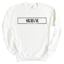 Load image into Gallery viewer, Sigma Nu Sweatshirt - Sigma Nu Fraternal Block Crewneck Sweatshirt - Kite and Crest
