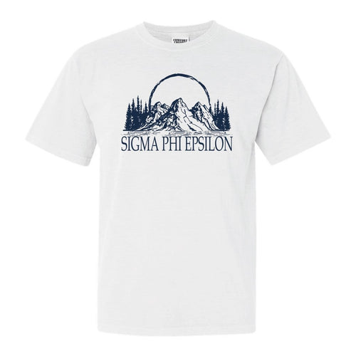Sigma Phi Epsilon Comfort Colors T-Shirt - Sig Ep AEPI Epic Mountain Shirt - Kite and Crest