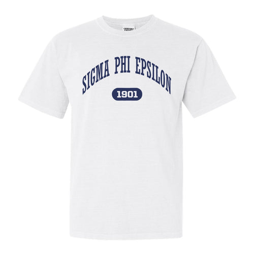 Sigma Phi Epsilon Comfort Colors T-Shirt - Sig Ep Fraternal Arch Shirt - Kite and Crest