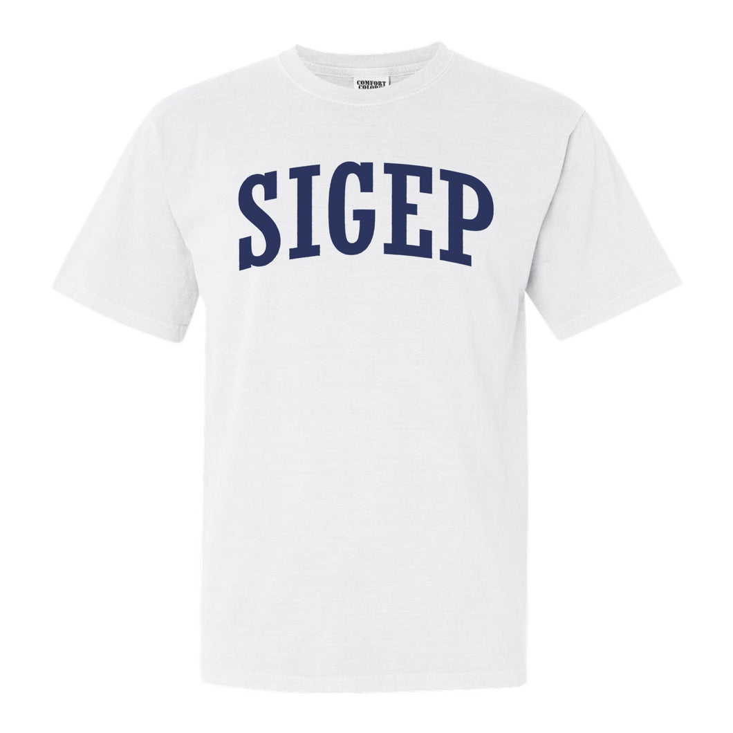 Sigma Phi Epsilon Comfort Colors T-Shirt - Sig Ep Intrinsic Lettered Shirt - Kite and Crest