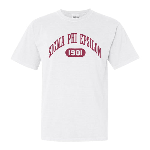 Sigma Phi Epsilon Comfort Colors T-Shirt - Sig Ep Large Athletic Shirt - Kite and Crest