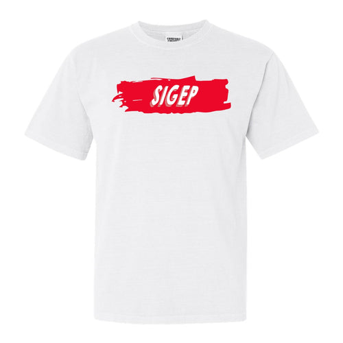 Sigma Phi Epsilon Comfort Colors T-Shirt - Sig Ep Red Slash Shirt - Kite and Crest