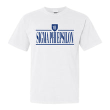 Load image into Gallery viewer, Sigma Phi Epsilon Comfort Colors T-Shirt - Sig Ep Shield Shirt - Kite and Crest
