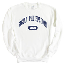 Load image into Gallery viewer, Sigma Phi Epsilon Sweatshirt - Sig Ep Fraternal Arch Crewneck Sweatshirt - Kite and Crest
