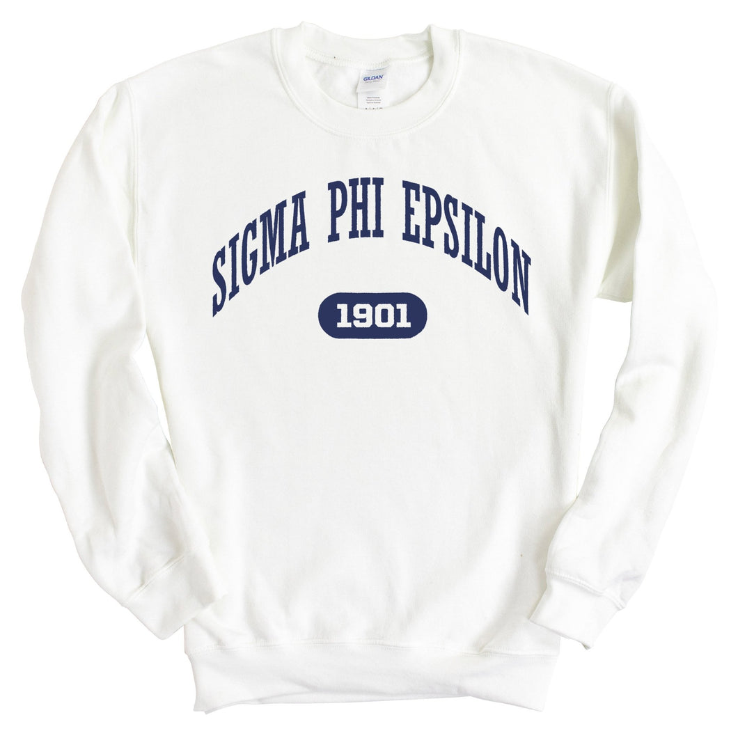 Sigma Phi Epsilon Sweatshirt - Sig Ep Fraternal Arch Crewneck Sweatshirt - Kite and Crest