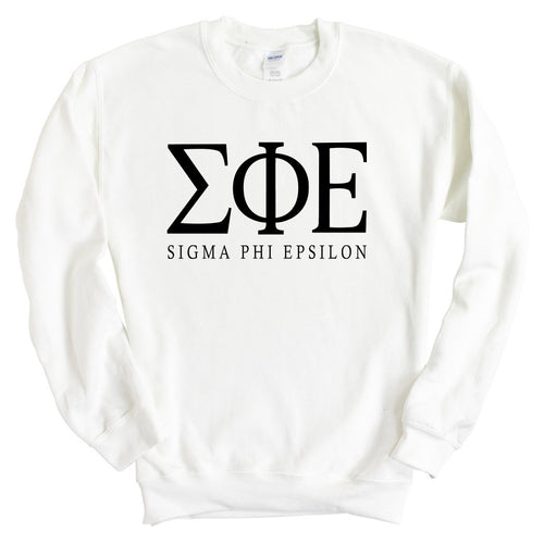 Sigma Phi Epsilon Sweatshirt - Sig Ep Fraternal Block Crewneck Sweatshirt - Kite and Crest