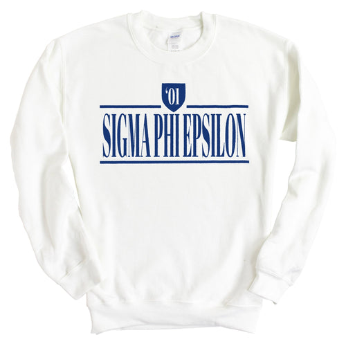 Sigma Phi Epsilon Sweatshirt - Sig Ep Shield Crewneck Sweatshirt - Kite and Crest