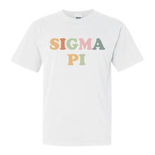 Load image into Gallery viewer, Sigma Pi Comfort Colors T-Shirt - Sigma Pi Bright and Colorful Shirt - Kite and Crest
