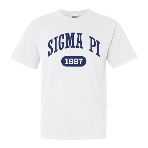 Sigma Pi Comfort Colors T-Shirt - Sigma Pi Fraternal Arch Shirt - Kite and Crest