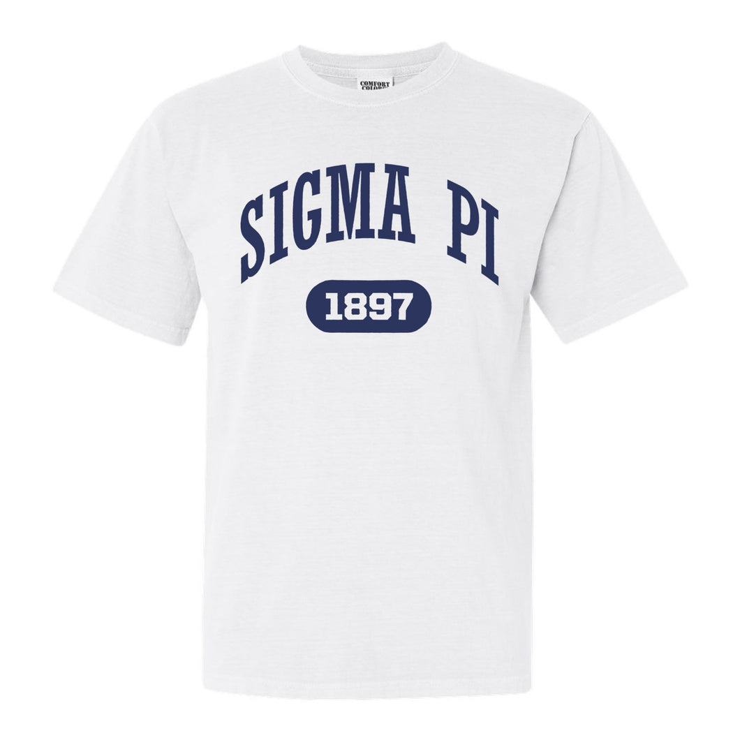 Sigma Pi Comfort Colors T-Shirt - Sigma Pi Fraternal Arch Shirt - Kite and Crest