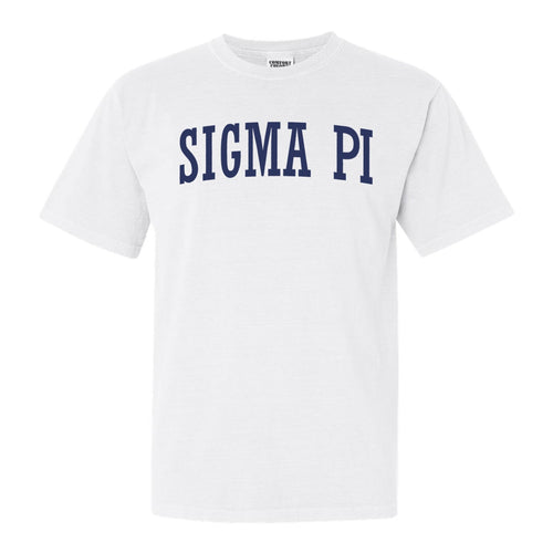Sigma Pi Comfort Colors T-Shirt - Sigma Pi Intrinsic Lettered Shirt - Kite and Crest