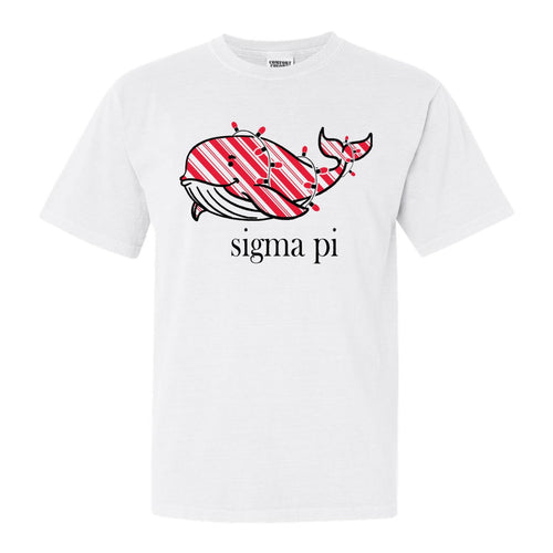 Sigma Pi Comfort Colors T-Shirt - Sigma Pi Red Whale Shirt - Kite and Crest