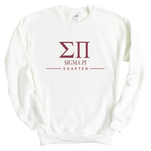 Load image into Gallery viewer, Sigma Pi Sweatshirt - Sigma Pi Basic Lined Crewneck Sweatshirt - Kite and Crest
