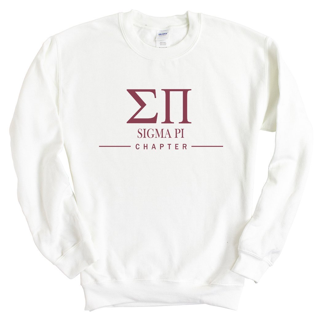 Sigma Pi Sweatshirt - Sigma Pi Basic Lined Crewneck Sweatshirt - Kite and Crest