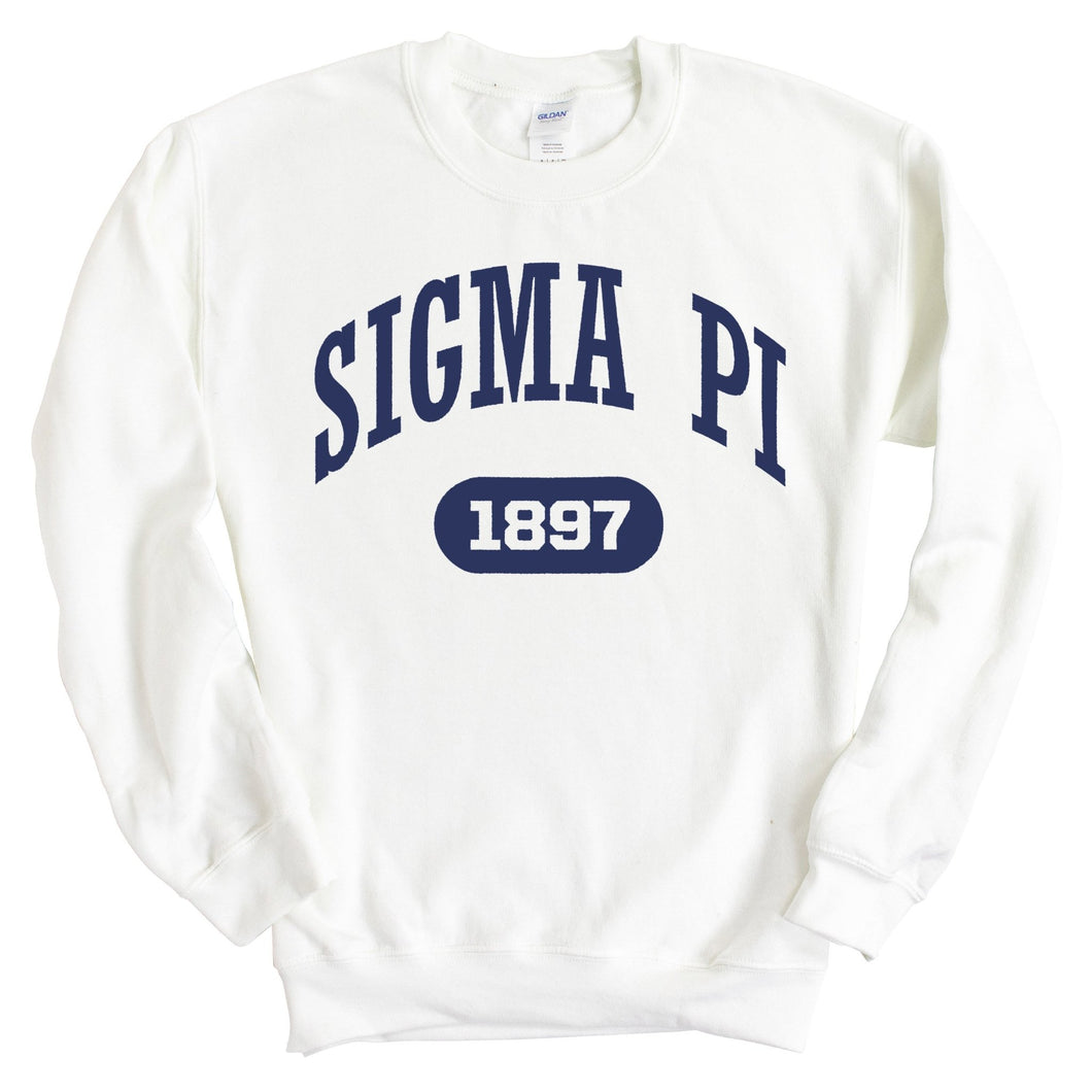 Sigma Pi Sweatshirt - Sigma Pi Fraternal Arch Crewneck Sweatshirt - Kite and Crest