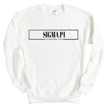 Load image into Gallery viewer, Sigma Pi Sweatshirt - Sigma Pi Fraternal Block Crewneck Sweatshirt - Kite and Crest
