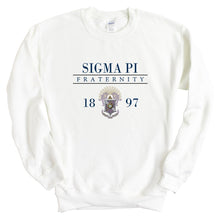 Load image into Gallery viewer, Sigma Pi Sweatshirt - Sigma Pi Large Crest Crewneck Sweatshirt - Kite and Crest
