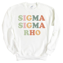 Load image into Gallery viewer, Sigma Sigma Rho Bright and Colorful Crewneck Sweatshirt - Kite and Crest
