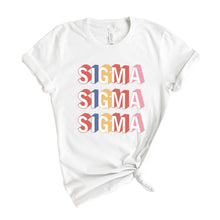 Load image into Gallery viewer, Sigma Sigma Sigma T-Shirt | Tri Sigma Retro Shirt | Sigma Sigma Sigma Sorority Gift Idea - Kite and Crest
