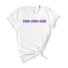 Load image into Gallery viewer, Sigma Sigma Sigma T-Shirt | Tri Sigma Rock Star Shirt | Sigma Sigma Sigma Sorority Gift Idea - Kite and Crest
