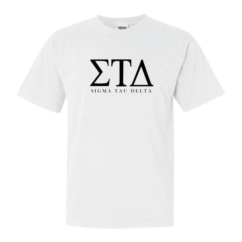 Sigma Tau Delta Classic Comfort Colors T-Shirt - Kite and Crest