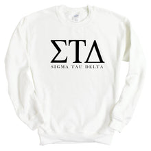 Load image into Gallery viewer, Sigma Tau Delta Classic Sweatshirt - Fraternity Crewneck Sweatshirt - Kite and Crest
