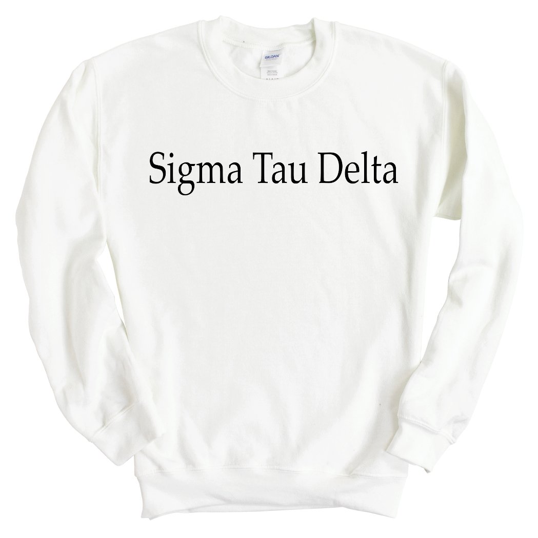 Sigma Tau Delta Clean and Simple Sweatshirt - Fraternity Crewneck Sweatshirt - Kite and Crest