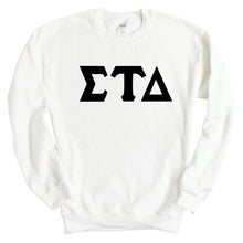 Load image into Gallery viewer, Sigma Tau Delta Keeping it Simple Sweatshirt - Fraternity Crewneck Sweatshirt - Kite and Crest
