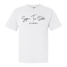 Load image into Gallery viewer, Sigma Tau Delta Sorority Alumna Comfort Colors T-Shirt - Kite and Crest
