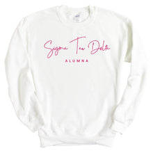 Load image into Gallery viewer, Sigma Tau Delta Vintage Alumna Sweatshirt - Fraternity Crewneck Sweatshirt - Kite and Crest
