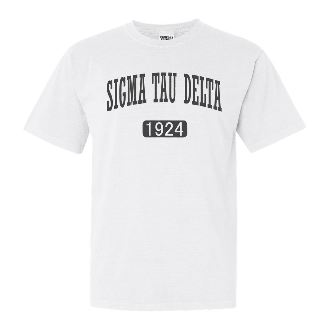 Sigma Tau Delta Weekender Comfort Colors T-Shirt - Kite and Crest