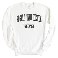 Load image into Gallery viewer, Sigma Tau Delta Weekender Sweatshirt - Fraternity Crewneck Sweatshirt - Kite and Crest
