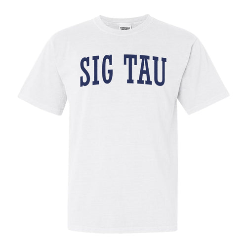 Sigma Tau Gamma Comfort Colors T-Shirt - Sig Tau Intrinsic Lettered Shirt - Kite and Crest