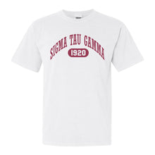 Load image into Gallery viewer, Sigma Tau Gamma Comfort Colors T-Shirt - Sig Tau Large Athletic Shirt - Kite and Crest
