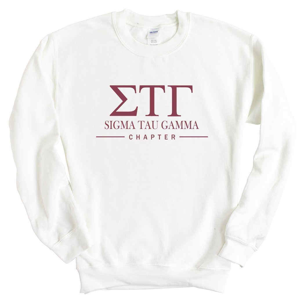 Sigma Tau Gamma Sweatshirt - Sig Tau Basic Lined Crewneck Sweatshirt - Kite and Crest