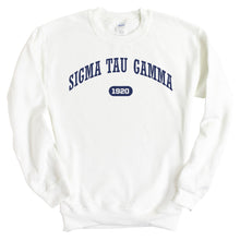 Load image into Gallery viewer, Sigma Tau Gamma Sweatshirt - Sig Tau Fraternal Arch Crewneck Sweatshirt - Kite and Crest
