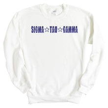 Load image into Gallery viewer, Sigma Tau Gamma Sweatshirt - Sig Tau Fraternal Star Crewneck Sweatshirt - Kite and Crest
