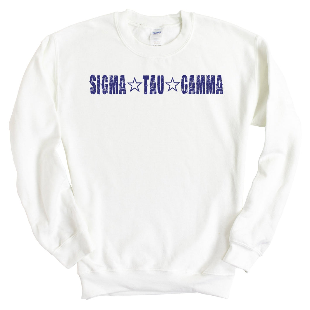 Sigma Tau Gamma Sweatshirt - Sig Tau Fraternal Star Crewneck Sweatshirt - Kite and Crest