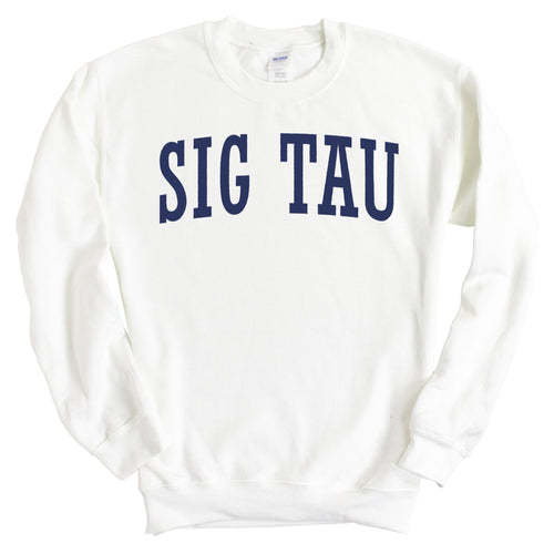 Sigma Tau Gamma Sweatshirt - Sig Tau Intrinsic Lettered Crewneck Sweatshirt - Kite and Crest