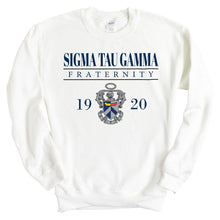 Load image into Gallery viewer, Sigma Tau Gamma Sweatshirt - Sig Tau Large Crest Crewneck Sweatshirt - Kite and Crest
