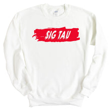 Load image into Gallery viewer, Sigma Tau Gamma Sweatshirt - Sig Tau Red Slash Crewneck Sweatshirt - Kite and Crest
