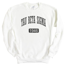 Load image into Gallery viewer, Tau Beta Sigma Athletic Crewneck Sweatshirt - Kite and Crest
