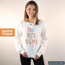 Load image into Gallery viewer, Tau Beta Sigma Cooper Crewneck Sweatshirt - Kite and Crest
