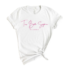 Load image into Gallery viewer, Tau Beta Sigma Vintage Alumna T-shirt - Kite and Crest
