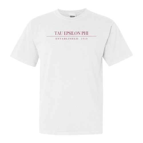 Tau Epsilon Phi Old Fashioned Vintage Comfort Colors T-Shirt - Fraternity Tee - Kite and Crest